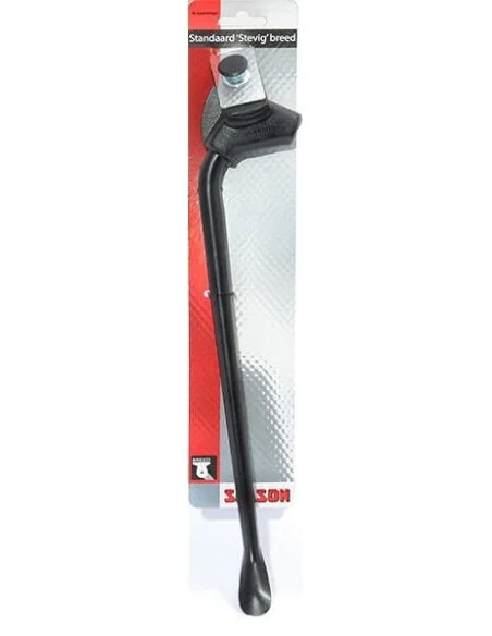 Zijstandaard Simson Strong met 30mm brede plaat - zwart