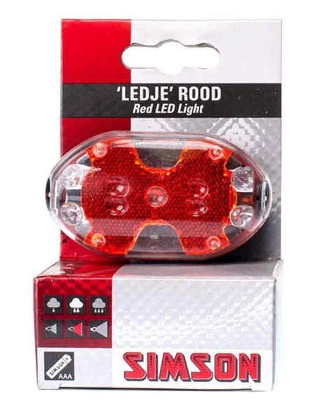 Simson Batterij Achterlicht LED