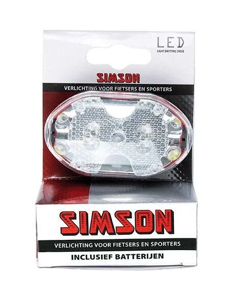 Simson Batterij Voorlicht LED