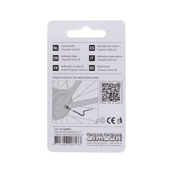 Simson Controlestift Torpedo/Sachs 3V