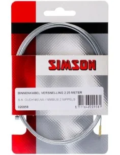 Schakel binnenkabel Simson Sturmey Archer oud/nieuw Gazelle 2.25mtr - Zilver 2