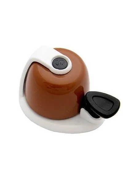 Fietsbel Simson Allure - bruin/wit