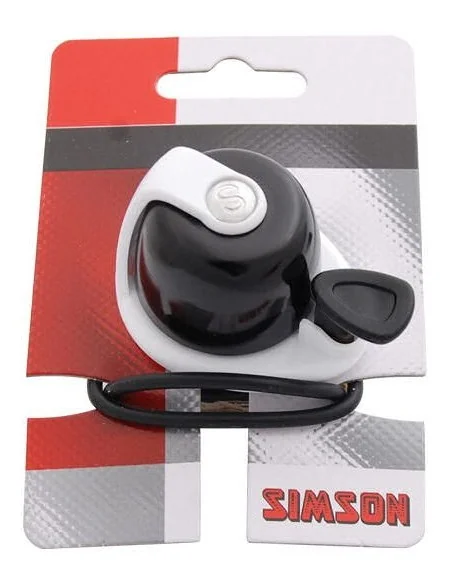 Fietsbel Simson Allure - zwart/wit