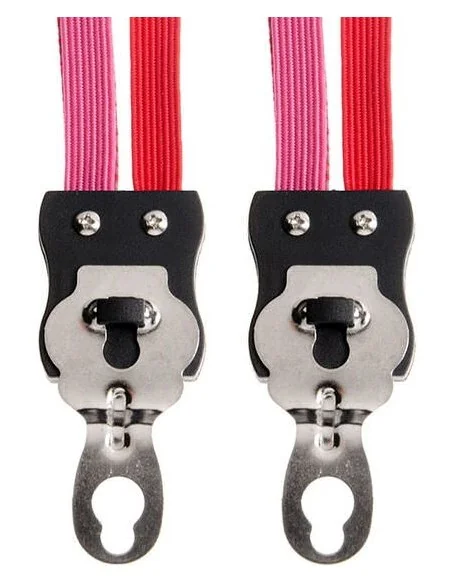 Snelbinder Trio Simson kort met 3 binders - roze/rood