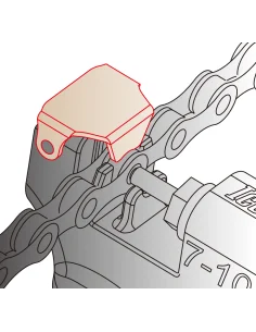 Pro Shop kettingpons IceToolz 62M1voor 5, 6, 7, 8, 9, 10, 11 en 12-versnellingen