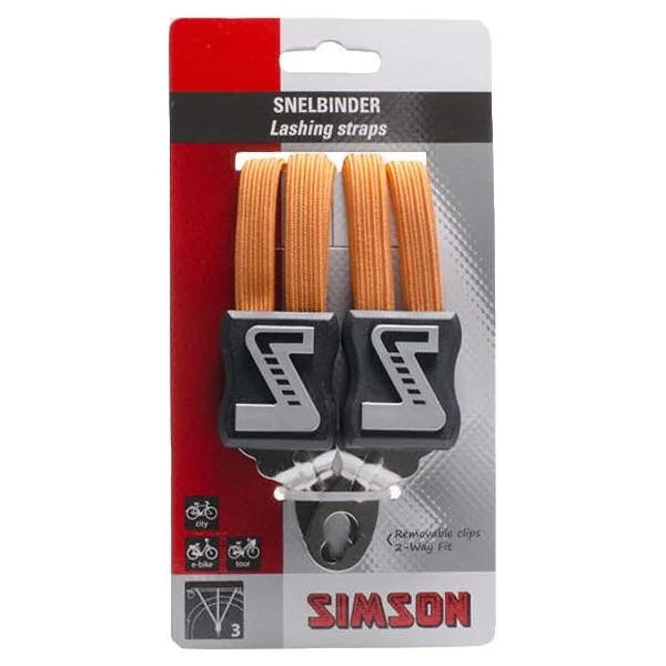 Snelbinder Trio Simson met 3 binders 61 cm - oranje