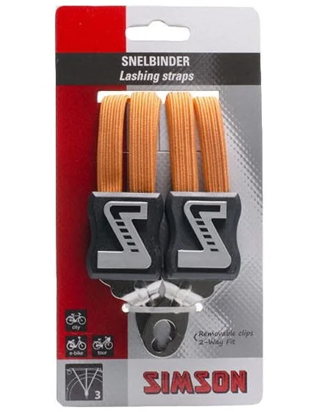 Snelbinder Trio Simson met 3 binders 61 cm - oranje