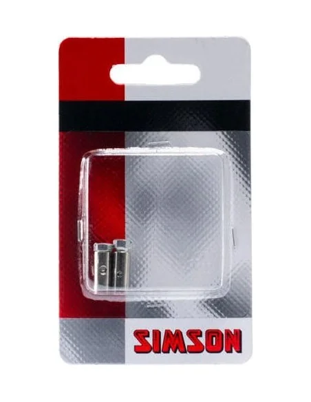 Schroefnippels Simson 6 x 14 mm (2 stuks) - Zilver