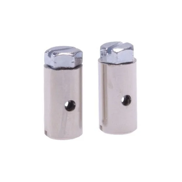 Schroefnippels Simson 8 x 15 mm (2 stuks) - Zilver