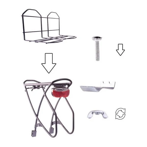 Bagagedrager verbreder Simson met spin