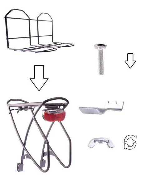 Bagagedrager verbreder Simson met spin