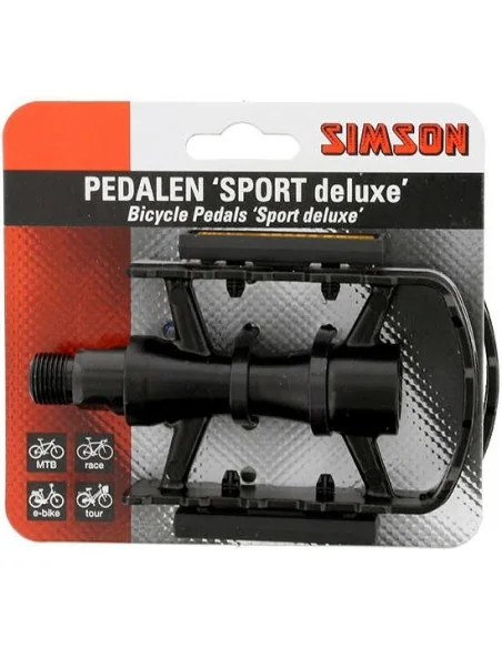 Pedaalset Simson Sport Deluxe - zwart
