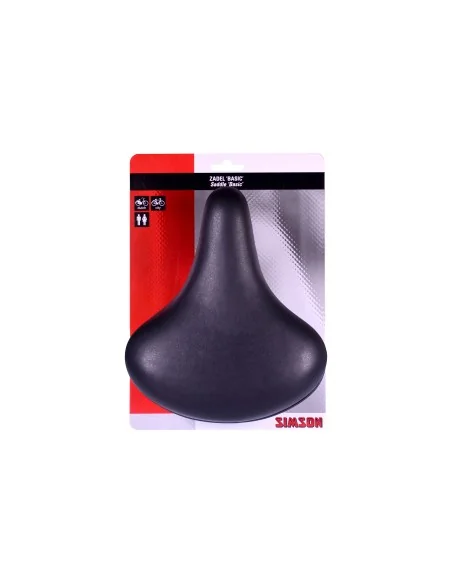 Simson Fietszadel Basic - zwart