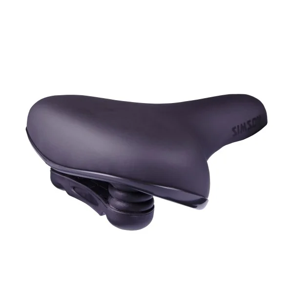 Fietszadel Simson City - zwart