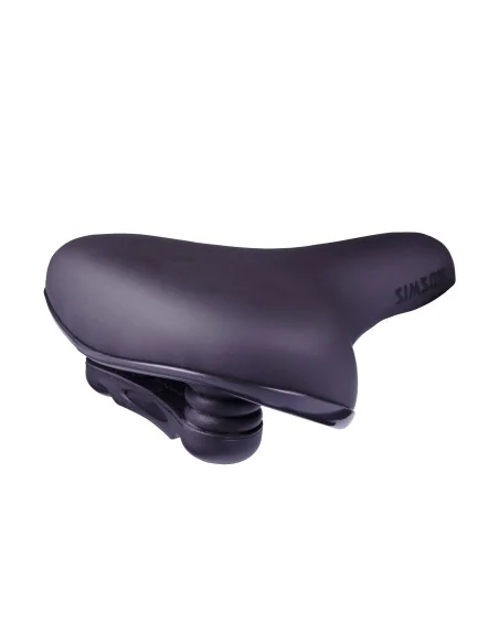 Fietszadel Simson City - zwart