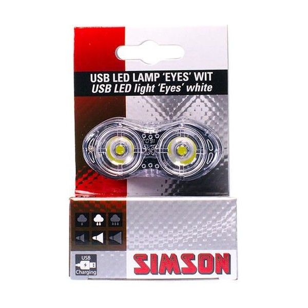 Simson USB LED-lamp 'Eyes' - wit
