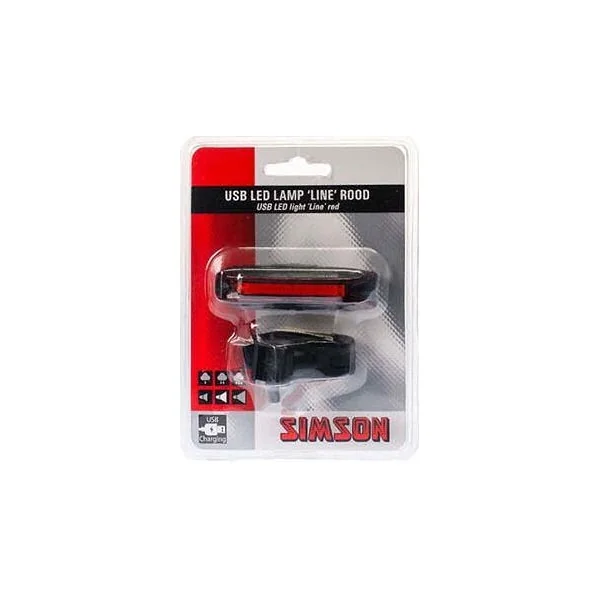 Simson USB LED lamp ''Line'' 20 LED's 3 Lux - rood