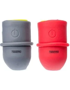 Simson Verlichtingsset LED ''Simmy'' - zwart/rood (batterij) 2