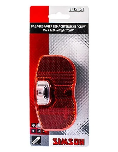 Simson Batterij Bagagedrager achterlicht Cliff