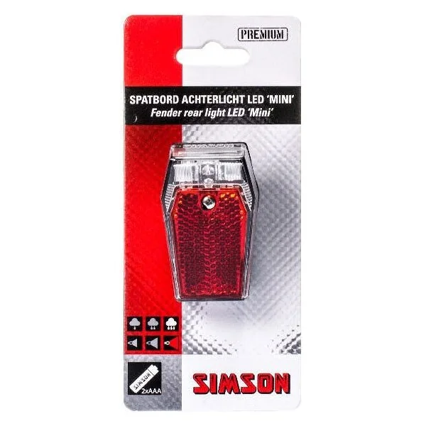 Simson Achterlicht voor spatbord "Mini" - batterij