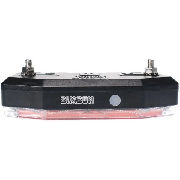 Batterij bagagedrager achterlicht Simson Tunnel 3 LED - Auto/On/Off
