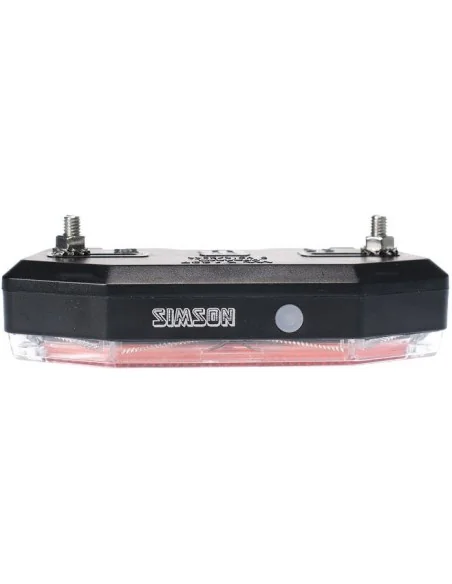 Batterij bagagedrager achterlicht Simson Tunnel 3 LED - Auto/On/Off