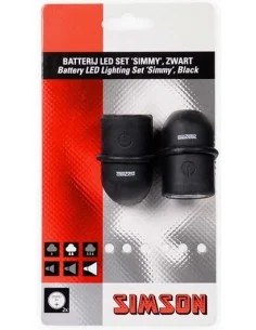Simson Batterij LED set ''Simmy'' - zwart/zwart 2