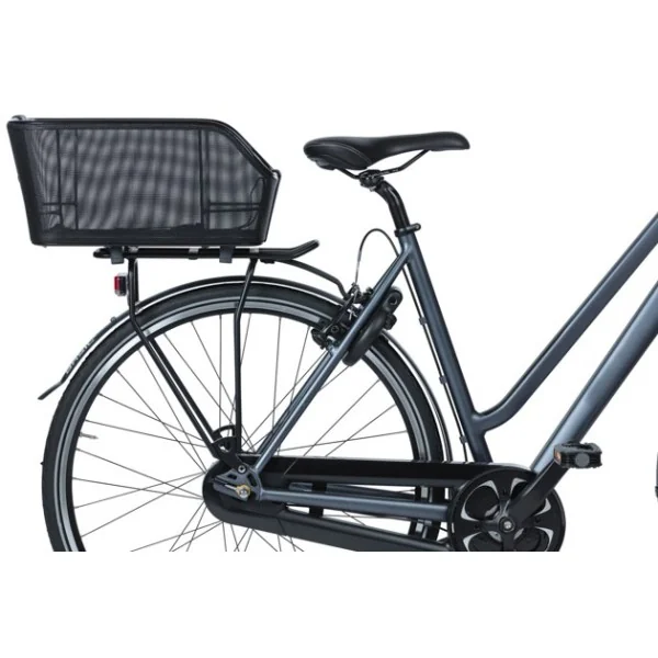 Fietsmand Basil Cento Tech Fiber WSL met bagagedragerbevestiging 21 liter 46 x 34 x 25 cm - solid zwart