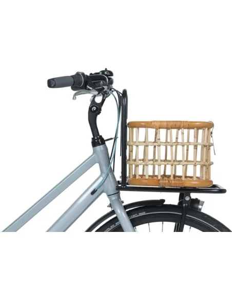 Rotan fietsmand Basil Green Life Medium 18 liter 39 x 29 x 22 cm - natural bruin