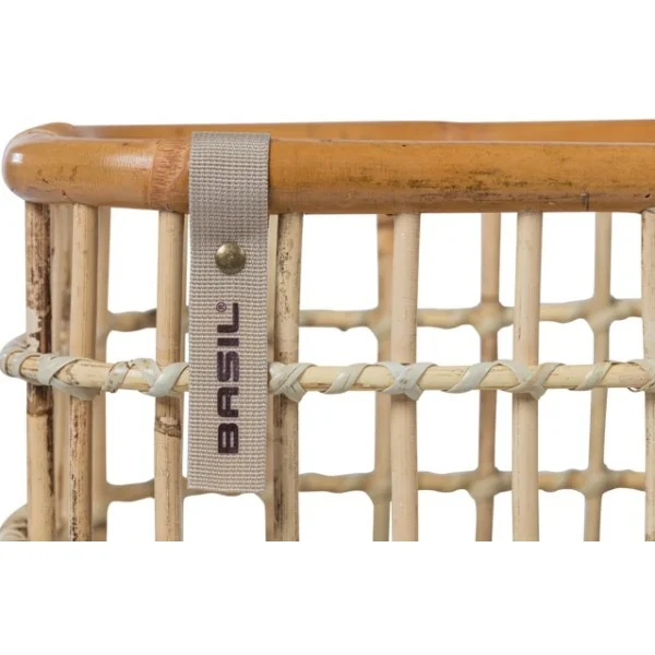 Rotan fietsmand Basil Green Life Medium 18 liter 39 x 29 x 22 cm - natural bruin