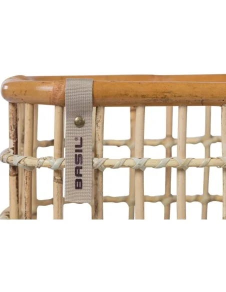 Rotan fietsmand Basil Green Life Medium 18 liter 39 x 29 x 22 cm - natural bruin