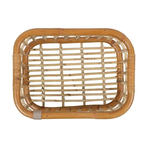 Rotan fietsmand Basil Green Life Medium 18 liter 39 x 29 x 22 cm - natural bruin