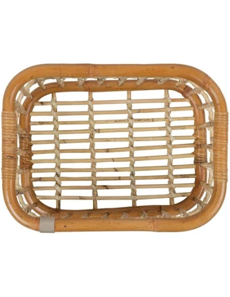 Rotan fietsmand Basil Green Life Medium 18 liter 39 x 29 x 22 cm - natural bruin