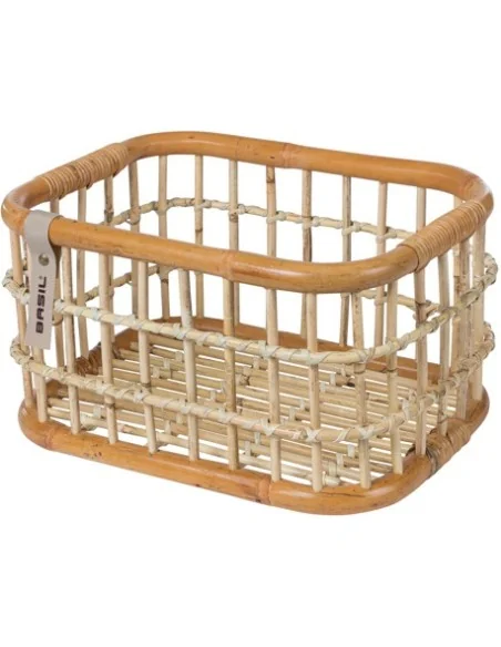 Rotan fietsmand Basil Green Life Medium 18 liter 39 x 29 x 22 cm - natural bruin
