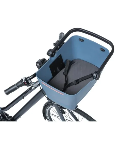 Hondenfietsmand Basil Buddy KF - voorop - 45 x 32 x 22 cm - faded denim