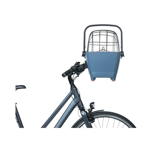 Hondenfietsmand Basil Buddy KF - voorop - 45 x 32 x 22 cm - faded denim