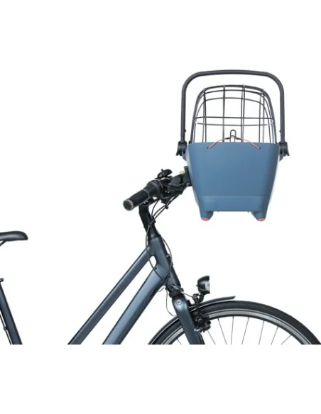 Hondenfietsmand Basil Buddy KF - voorop - 45 x 32 x 22 cm - faded denim