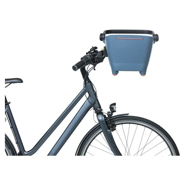 Hondenfietsmand Basil Buddy KF - voorop - 45 x 32 x 22 cm - faded denim