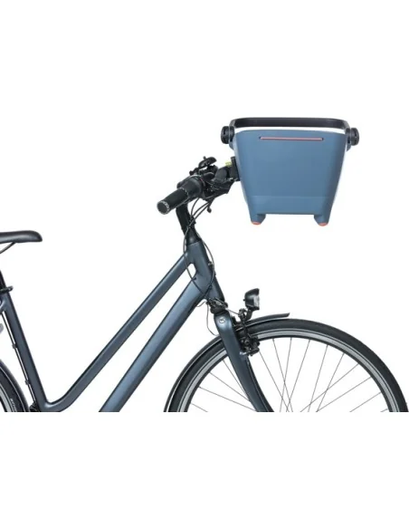 Hondenfietsmand Basil Buddy KF - voorop - 45 x 32 x 22 cm - faded denim