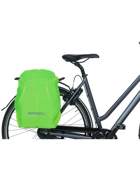 Fietsrugzak voor 13" laptop Basil B-Safe Commuter Nordlicht 13 liter 26 x 13 x 40 cm - olijfgroen