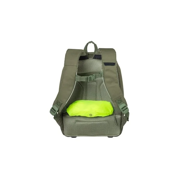 Fietsrugzak voor 13" laptop Basil B-Safe Commuter Nordlicht 13 liter 26 x 13 x 40 cm - olijfgroen