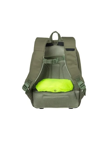 Fietsrugzak voor 13" laptop Basil B-Safe Commuter Nordlicht 13 liter 26 x 13 x 40 cm - olijfgroen
