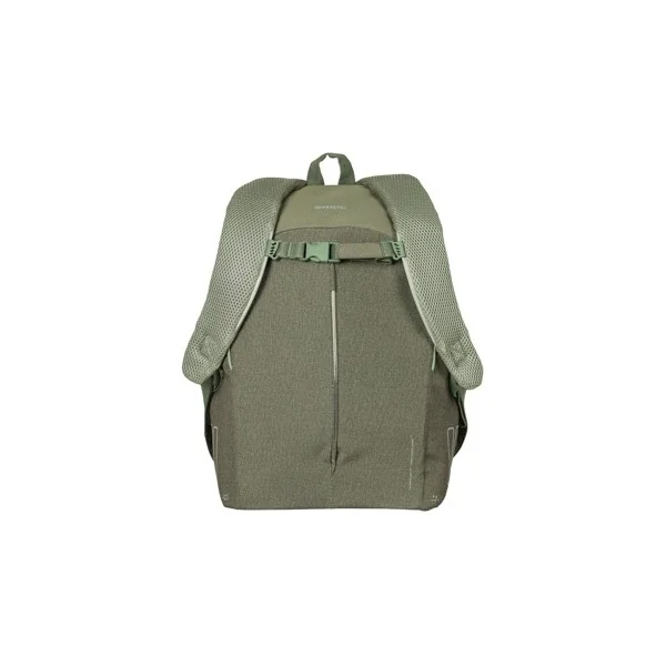 Fietsrugzak voor 13" laptop Basil B-Safe Commuter Nordlicht 13 liter 26 x 13 x 40 cm - olijfgroen