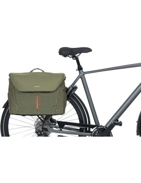 Laptoptas Basil B-Safe Commuter Nordlicht 17 liter 41 x 14 x 32 cm - olijf groen