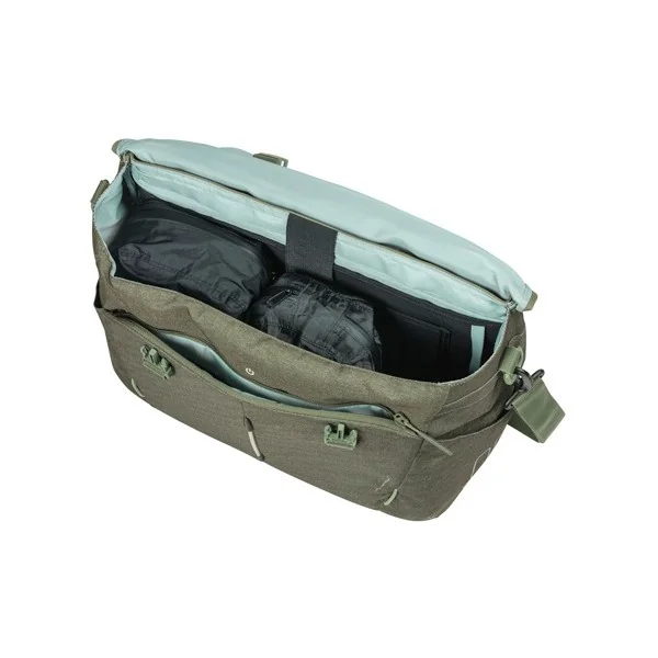 Laptoptas Basil B-Safe Commuter Nordlicht 17 liter 41 x 14 x 32 cm - olijf groen