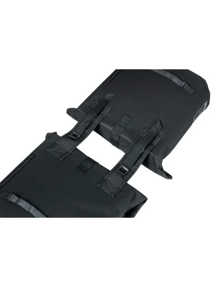 Dubbele fietstas Basil City 28 tot 32 liter 30 x 18 x 49 cm - zwart