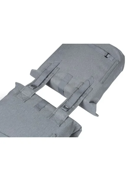 Dubbele fietstas Basil City 28 tot 32 liter 30 x 18 x 49 cm - grey melee