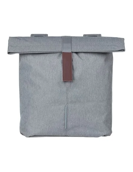 Dubbele fietstas Basil City 28 tot 32 liter 30 x 18 x 49 cm - grey melee