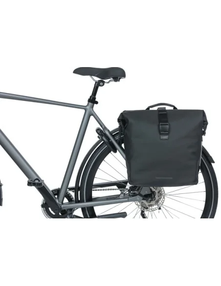 Dubbele fietstas Basil SoHo Nordlicht 41 liter 31 x 13 x 37 cm - zwart
