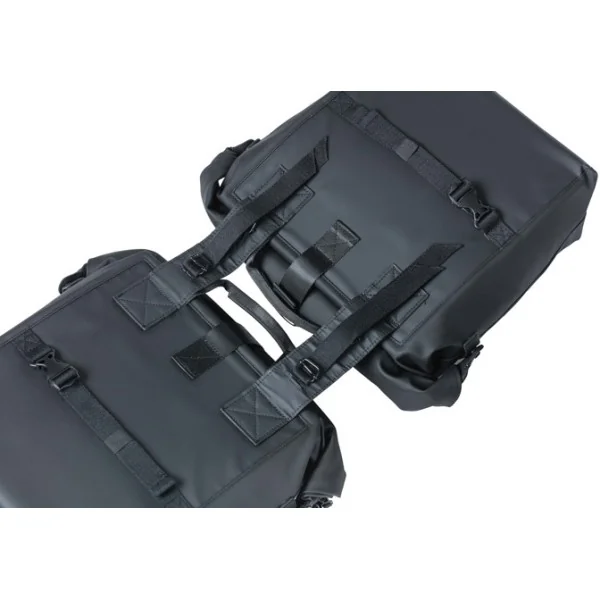 Dubbele fietstas Basil SoHo Nordlicht 41 liter 31 x 13 x 37 cm - zwart